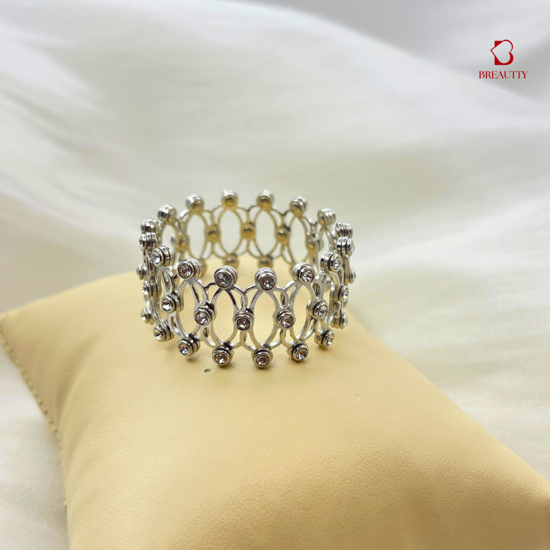 BREAUTTY 925 STERLING SILVER 3 IN 1 RING, BRACELET AND BANGLE ! SILVER COLOUR