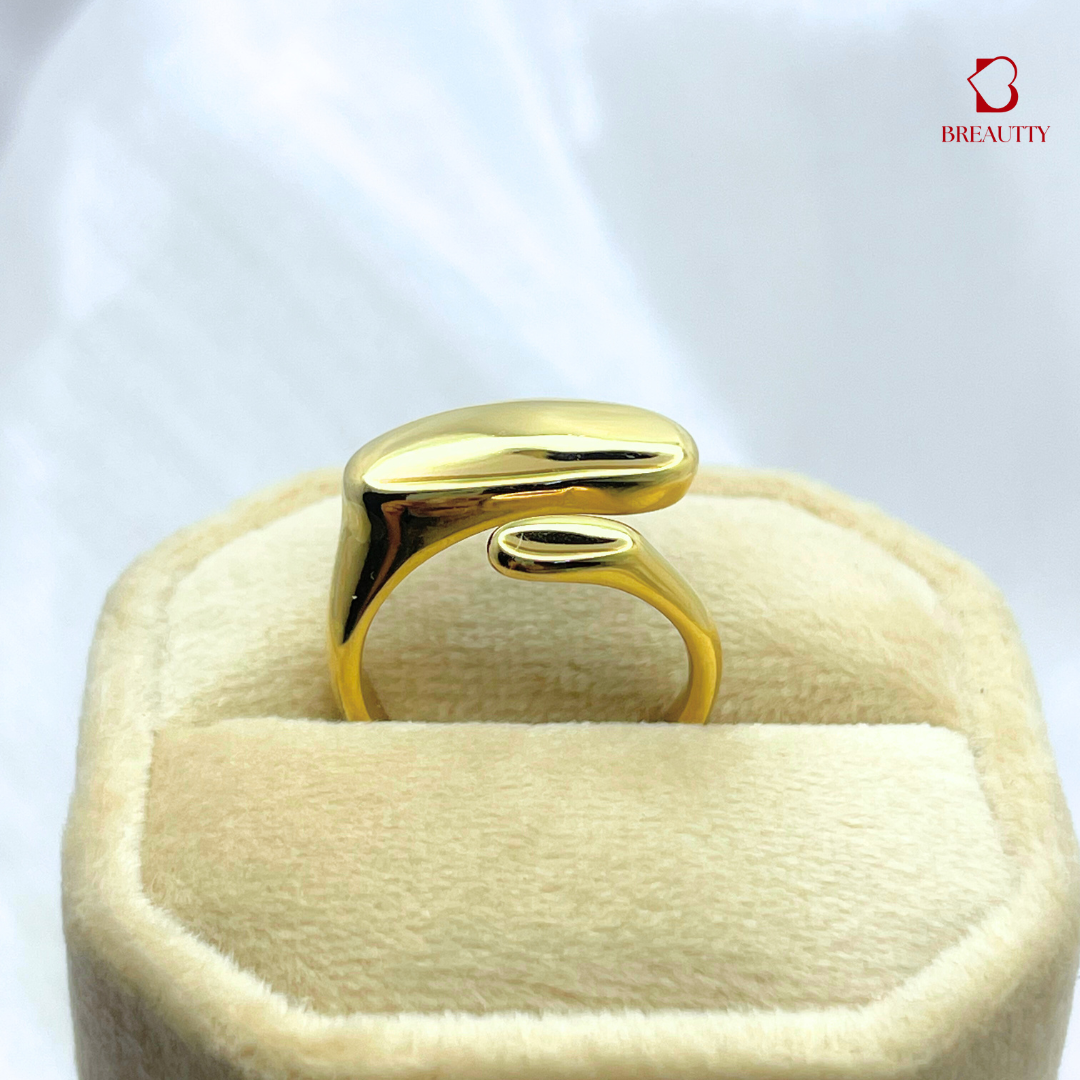 BREAUTTY CAPSULE PARTY GOLD RING | ADJUSTABLE