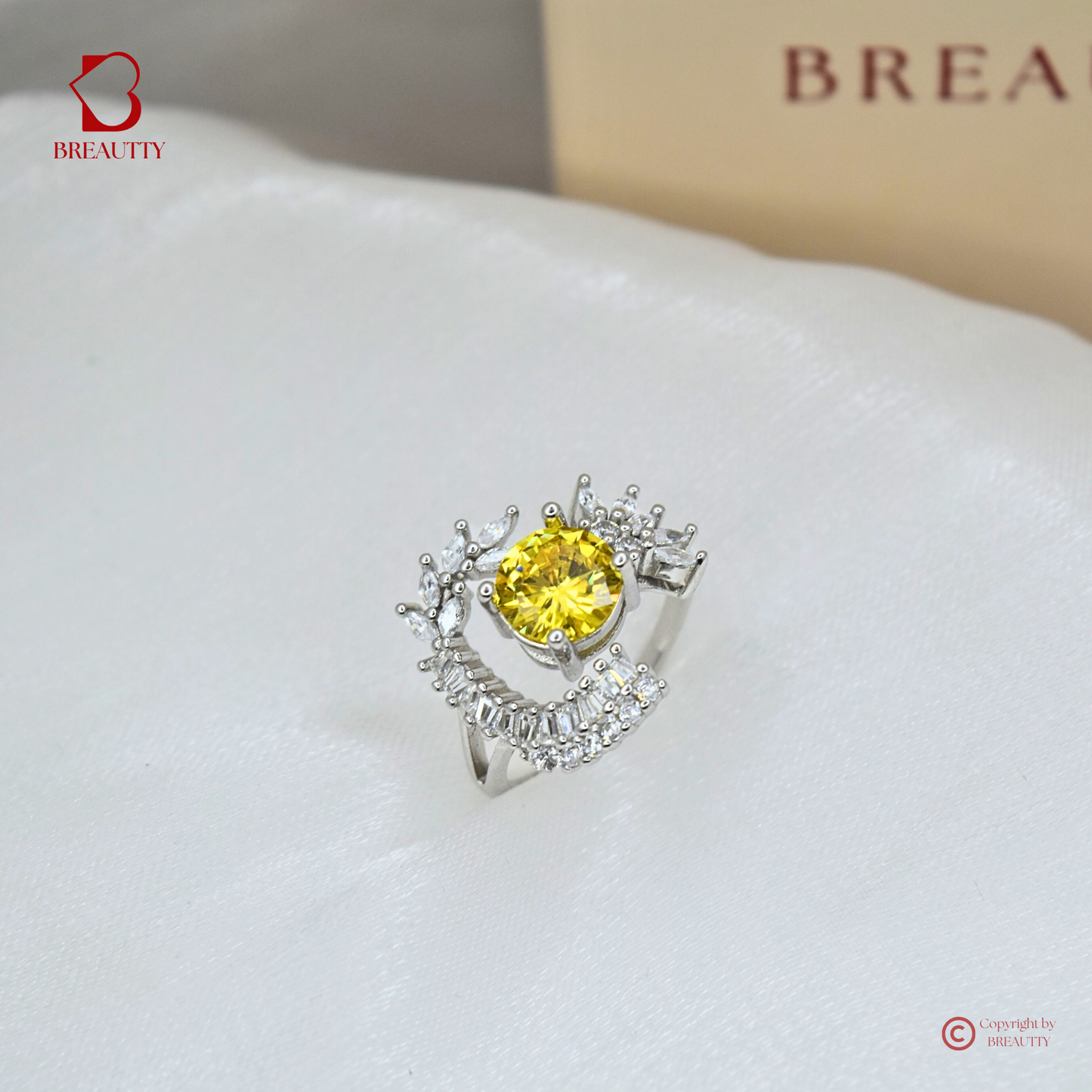 BREAUTTY 925 STERLING SILVER PARTYWEAR RING | ADJUSTABLE