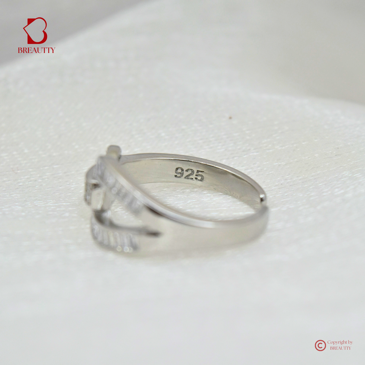 BREAUTTY 925 STERLING SILVER BELT BUCKLE RING | ADJUSTABLE