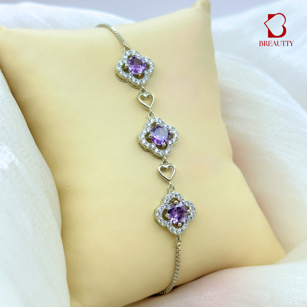 BREAUTTY 92.5 STERLING SILVER ETHEREAL AMORA BRACELET | WATERPROOF | ADJUSTABLE