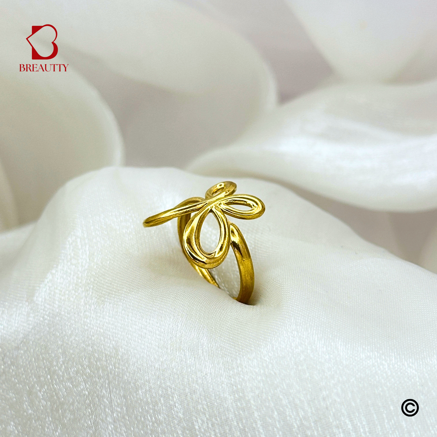 BREAUTTY BUTTERFLY WRAP 18K GOLD PLATED RING – ADJUSTABLE