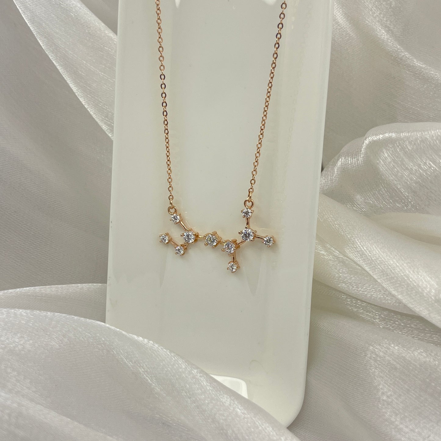 BREAUTTY 925 STERLING SILVER CELESTIAL NECKLACE | ROSE GOLD