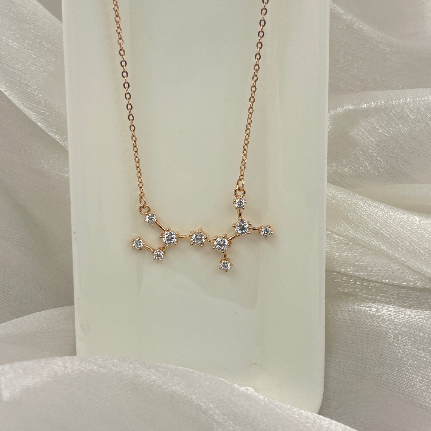 BREAUTTY 925 STERLING SILVER CELESTIAL NECKLACE | ROSE GOLD