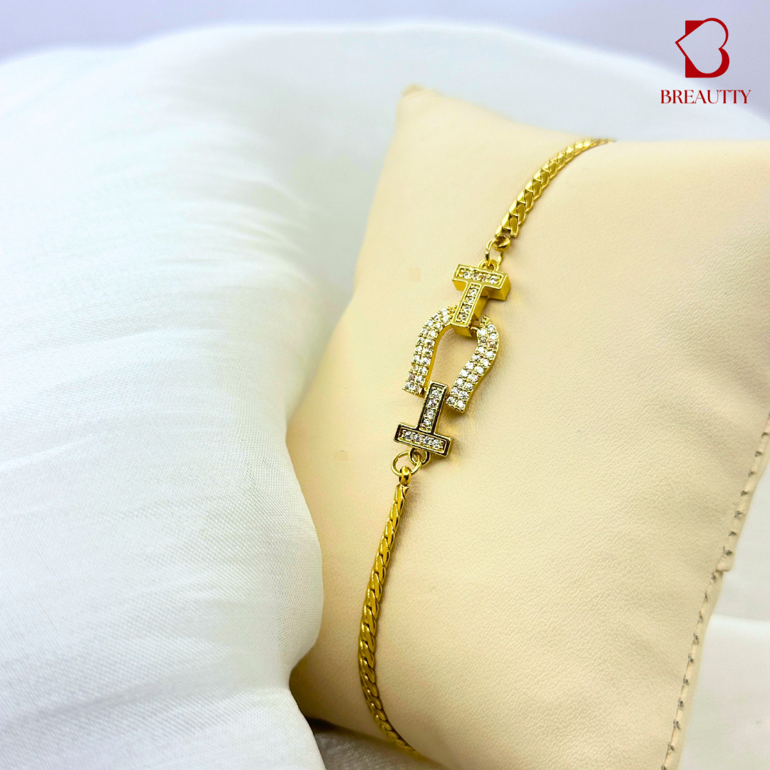 BREAUTTY 18K GOLD PLATED BELT BRACELET IN CHAIN | WATERPROOF