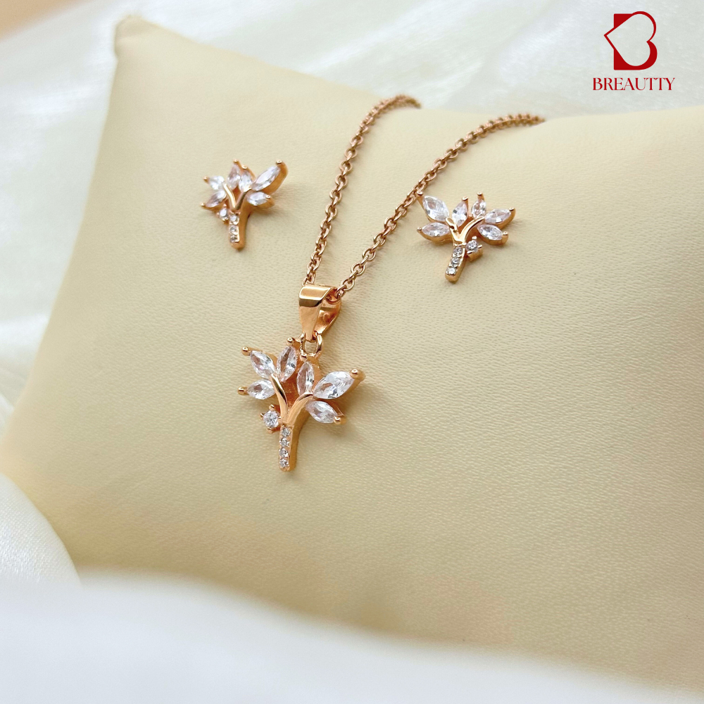 BREAUTTY NATURE’S ELEGANCE PENDANT SET | HALLMARKED