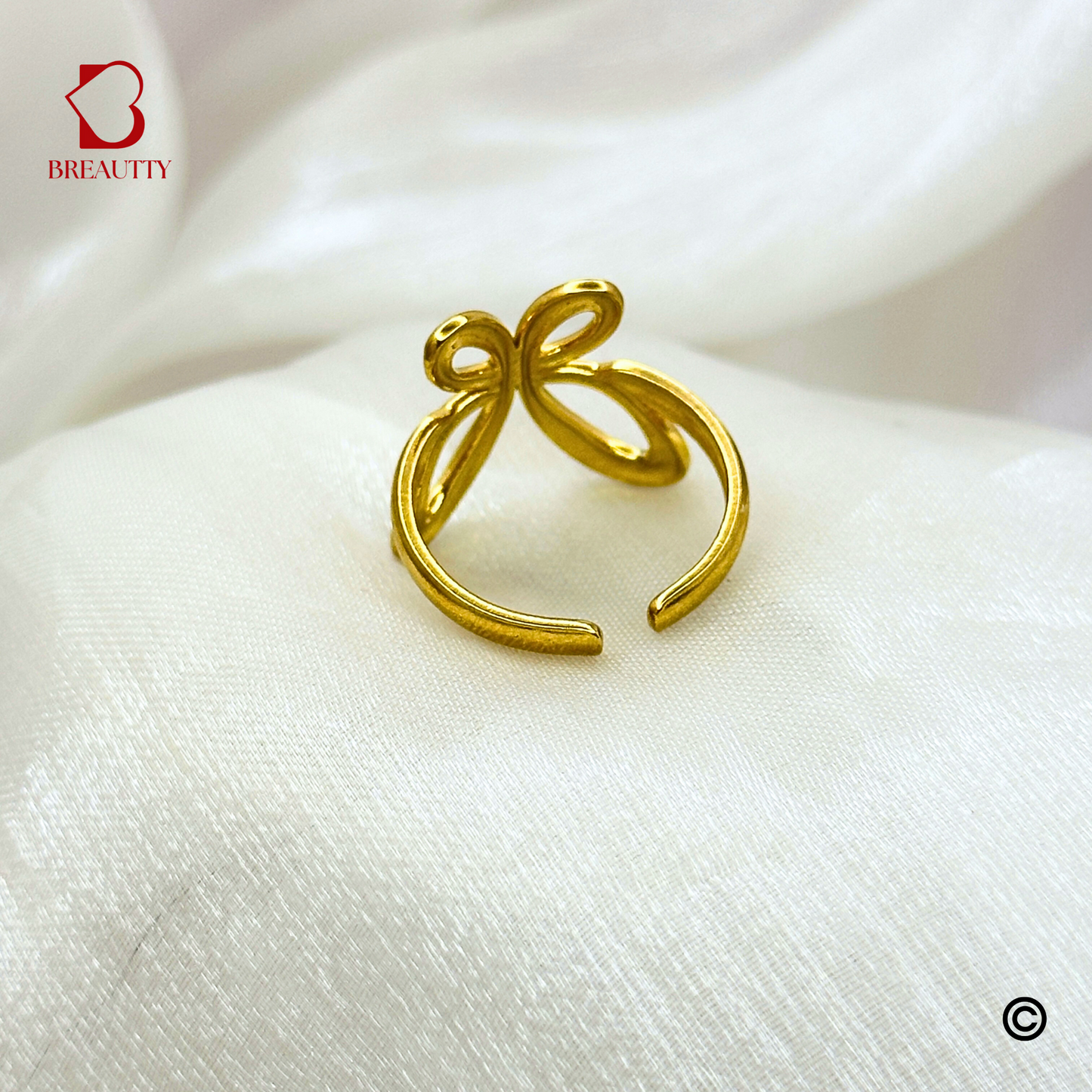 BREAUTTY BUTTERFLY WRAP 18K GOLD PLATED RING – ADJUSTABLE