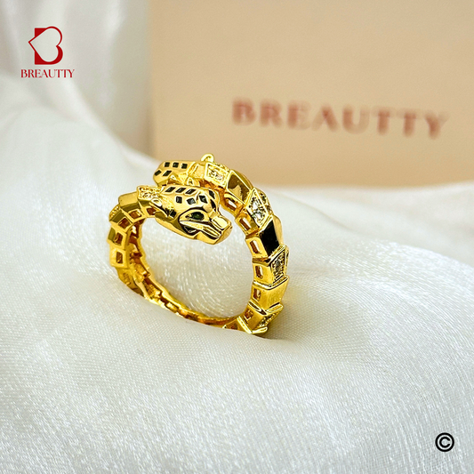 BREAUTTY DUAL PANTHER GOLDEN RING | ADJUSTABLE
