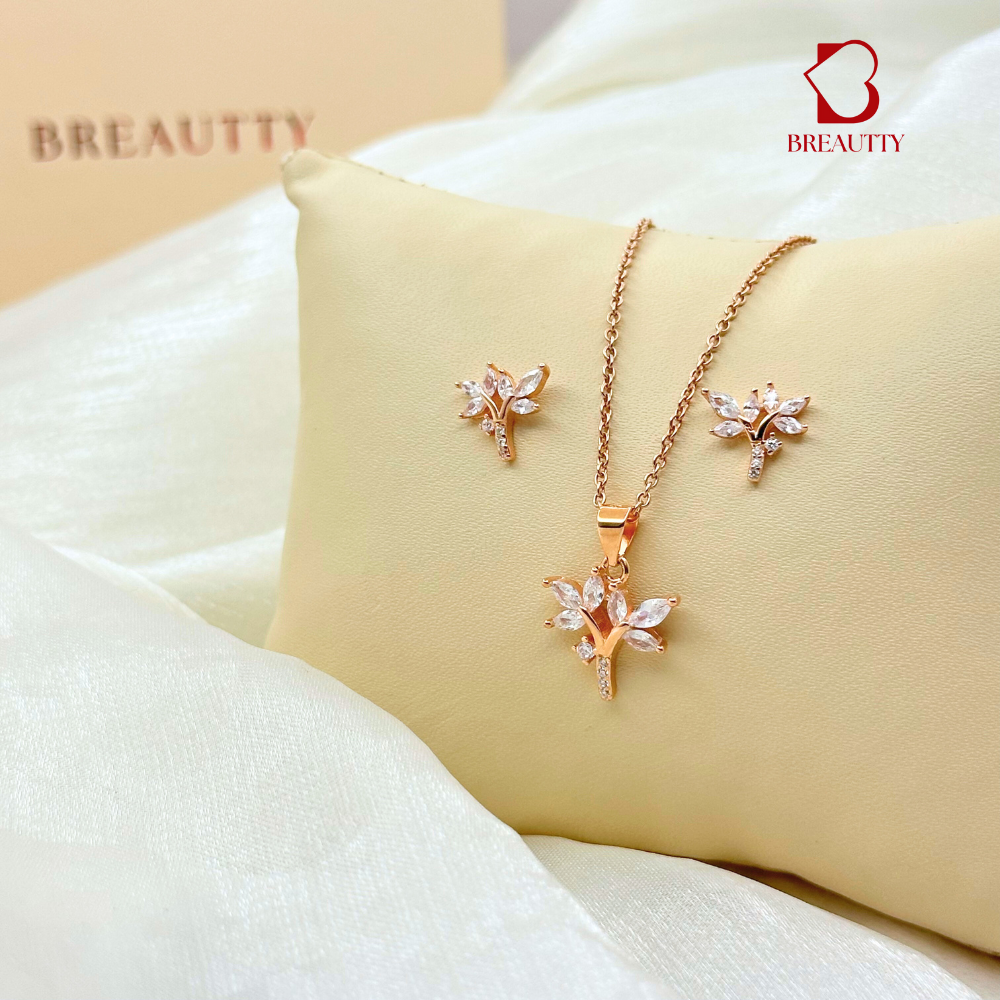 BREAUTTY NATURE’S ELEGANCE PENDANT SET | HALLMARKED