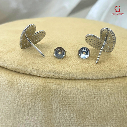 BREAUTTY KOREAN HEART CHARM PENDANT SET WITH EARRINGS