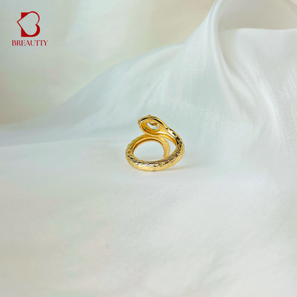 BREAUTTY 18K GOLD PLATED SNAKE RING | PARTY ESSENTIAL | ADJUSTABLE