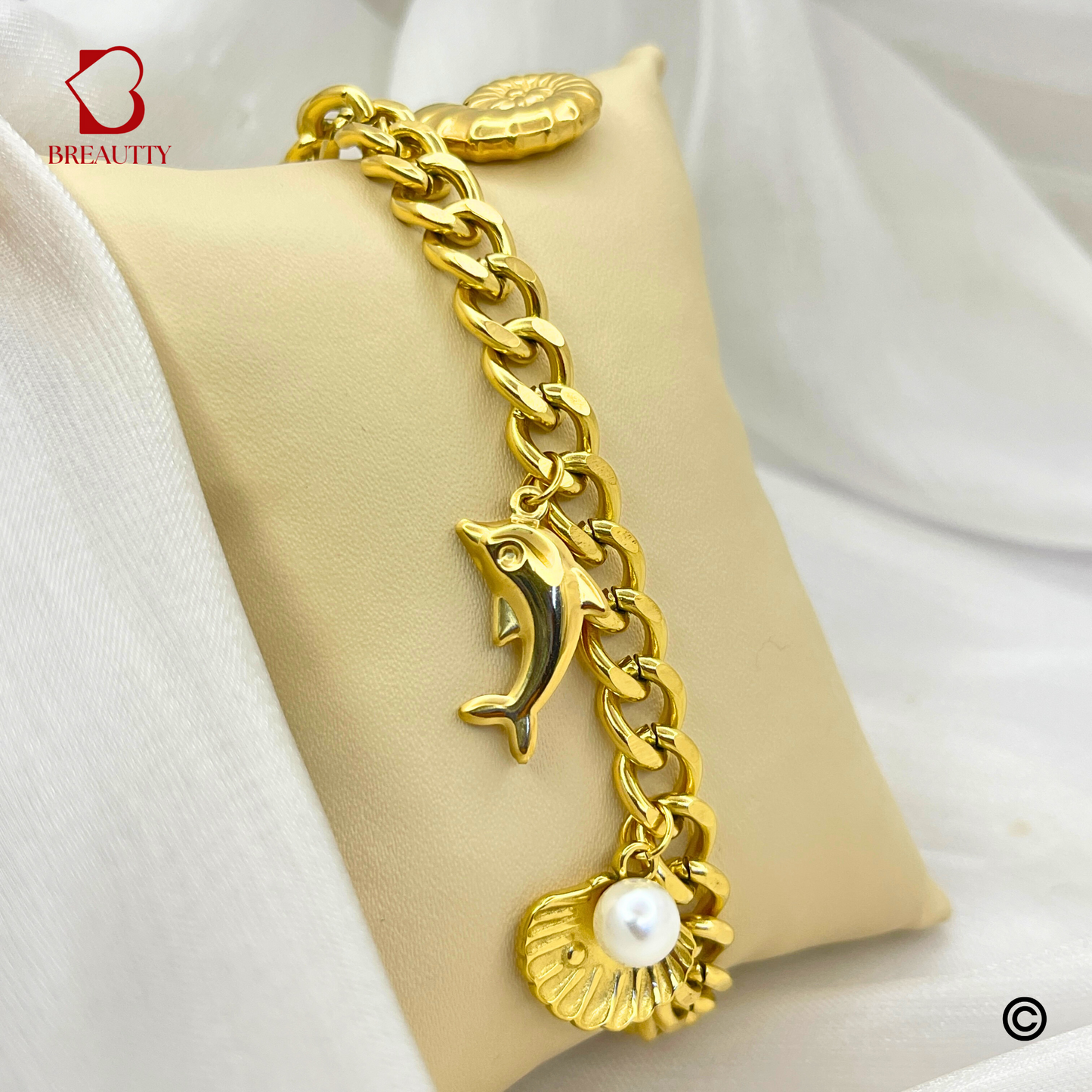 BREAUTTY 18K GOLD PLATED BEACH FRONT BRACELET