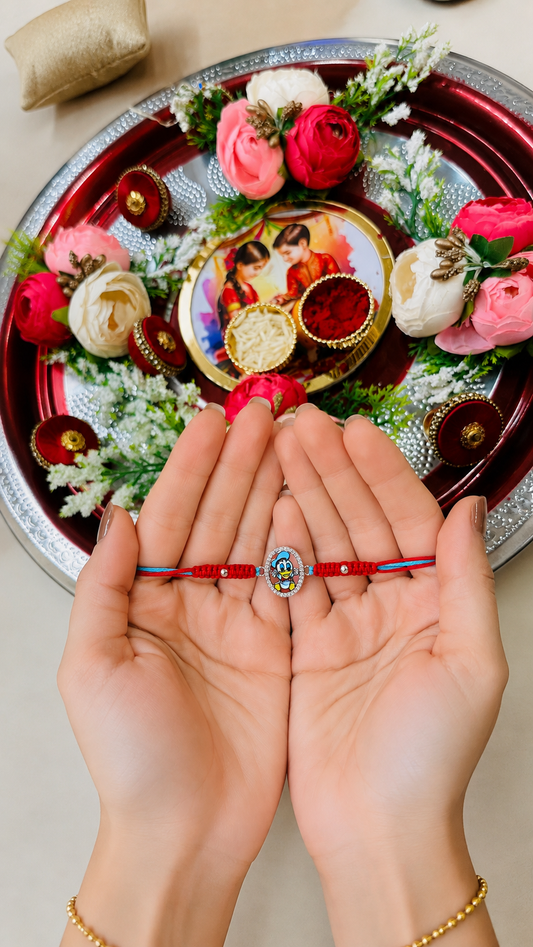 PURE 925 STERLING SILVER RAKHI FOR KIDS |DONAL DUCK