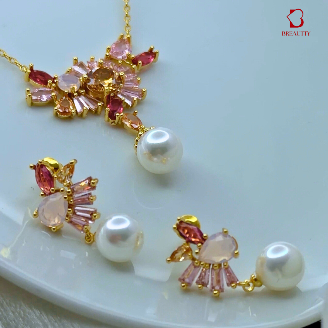 BREAUTTY CUPID PEARL PETAL SET  18K GOLD PLATED | PREMIUM QUALITY