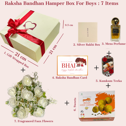 BREAUTTY 925 STERLING SILVER "GANESH STATUE" RAKHI WITH GIFT HAMPER