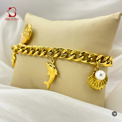 BREAUTTY 18K GOLD PLATED BEACH FRONT BRACELET