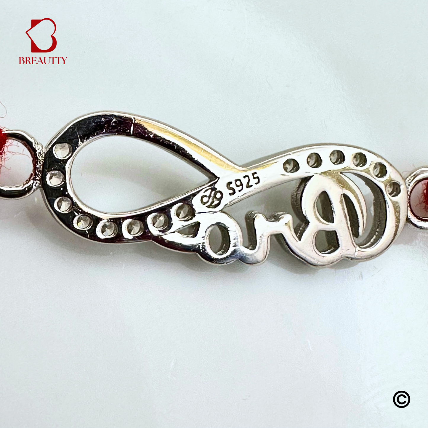 BREAUTTY RAKSHA BANDHAN 925 STERLING SILVER RAKHI  "INFINITE LOVE BRO"  | HALLMARKED SILVER  RAKHI
