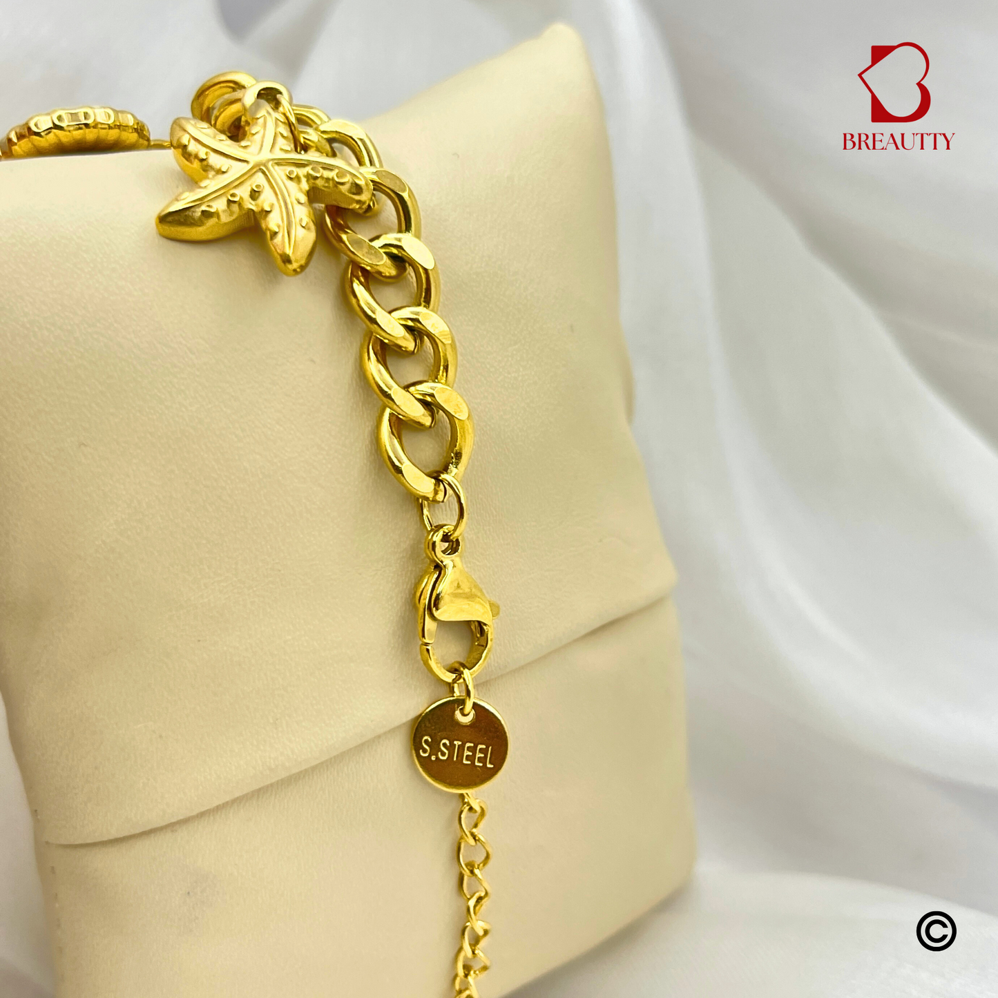 BREAUTTY 18K GOLD PLATED BEACH FRONT BRACELET