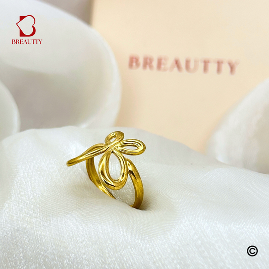 BREAUTTY BUTTERFLY WRAP 18K GOLD PLATED RING – ADJUSTABLE