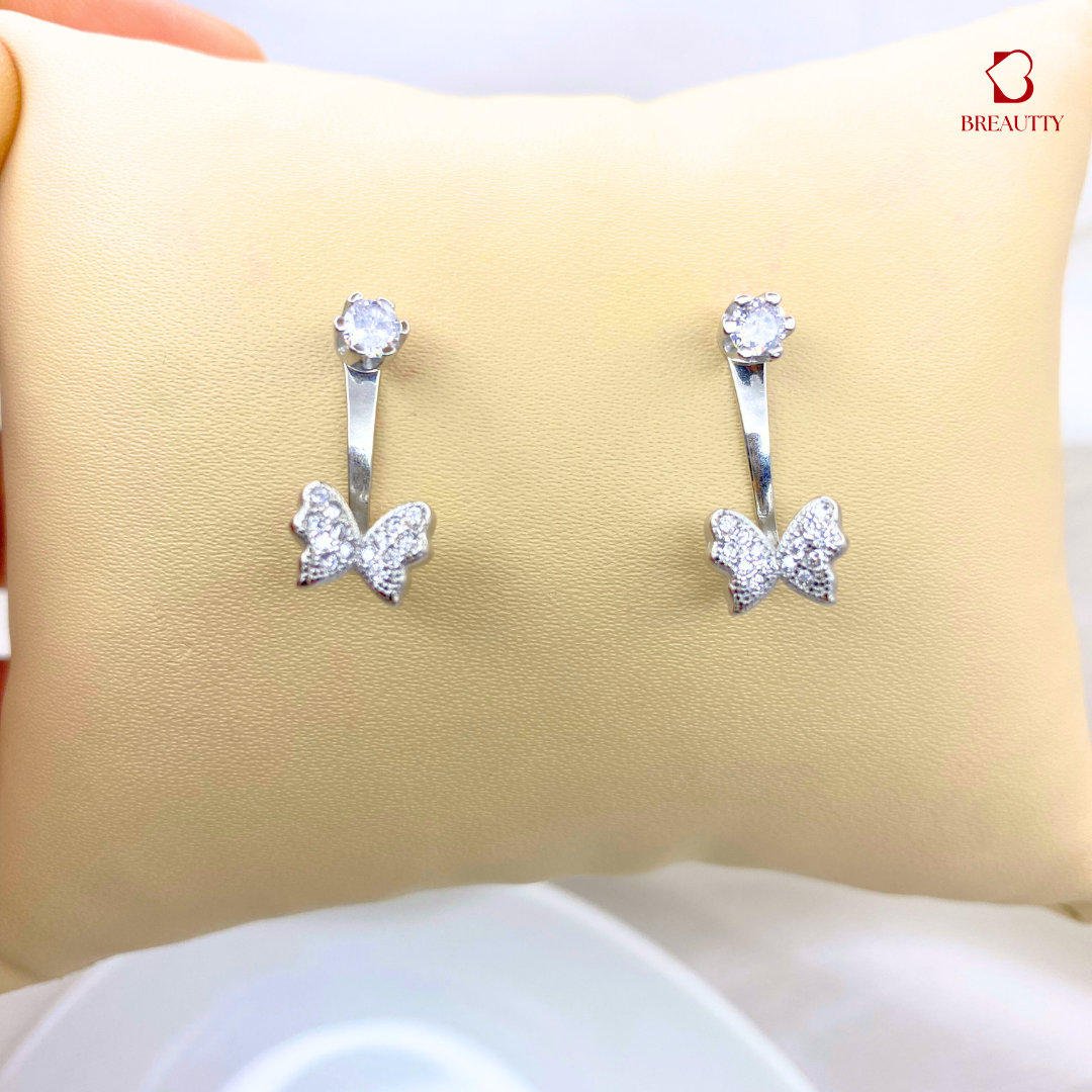 BREAUTTY 925 STERLING SILVER HANGING BUTTERFLY EARRINGS – FLY WITH STYLE