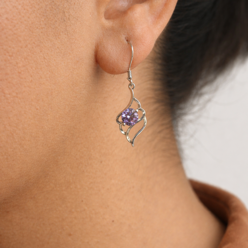 silver lightweight earrings