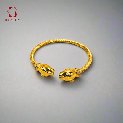 BREAUTTY 18K GOLD-PLATED PANTHER BRACELET | ADJUSTABLE