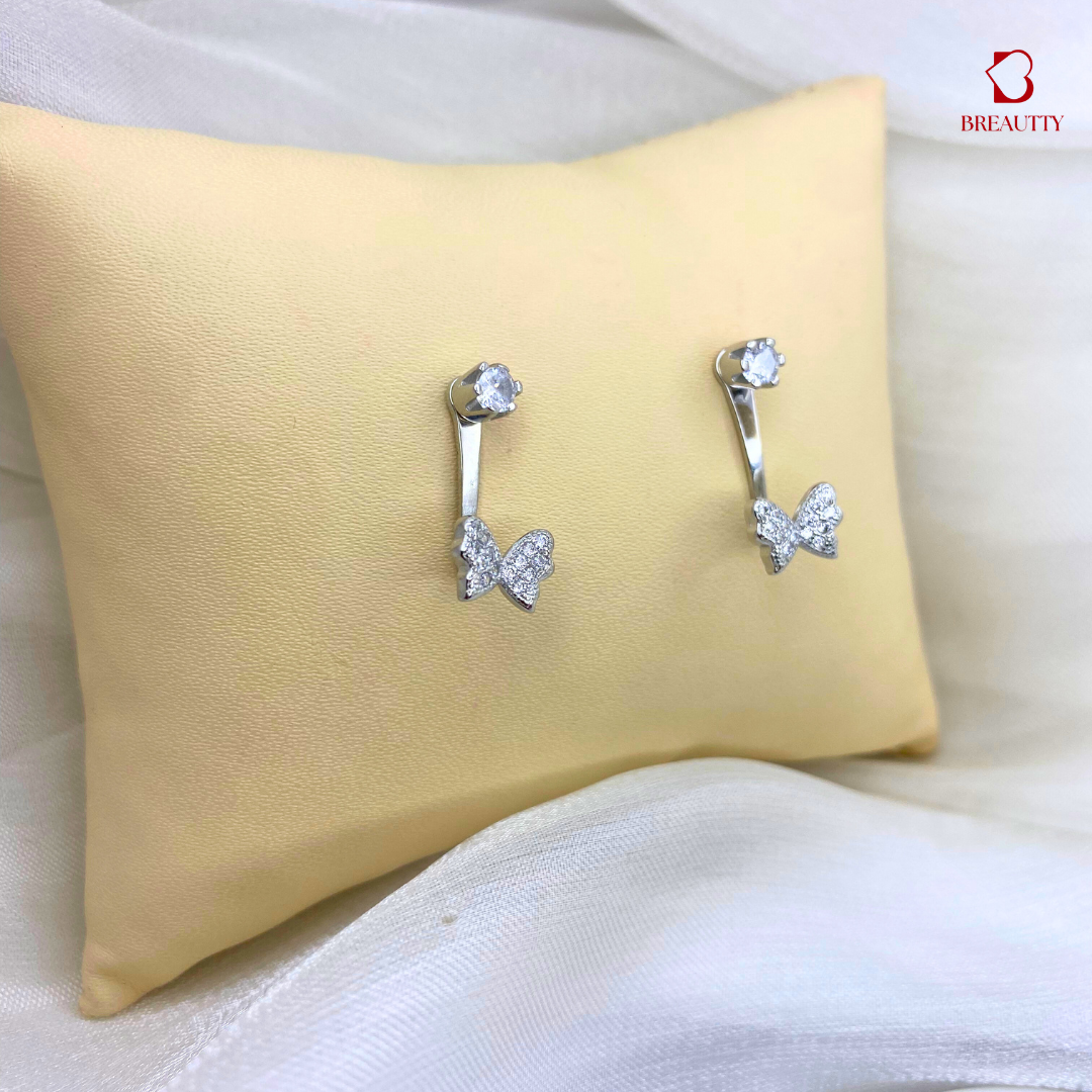 BREAUTTY 925 STERLING SILVER HANGING BUTTERFLY EARRINGS – FLY WITH STYLE