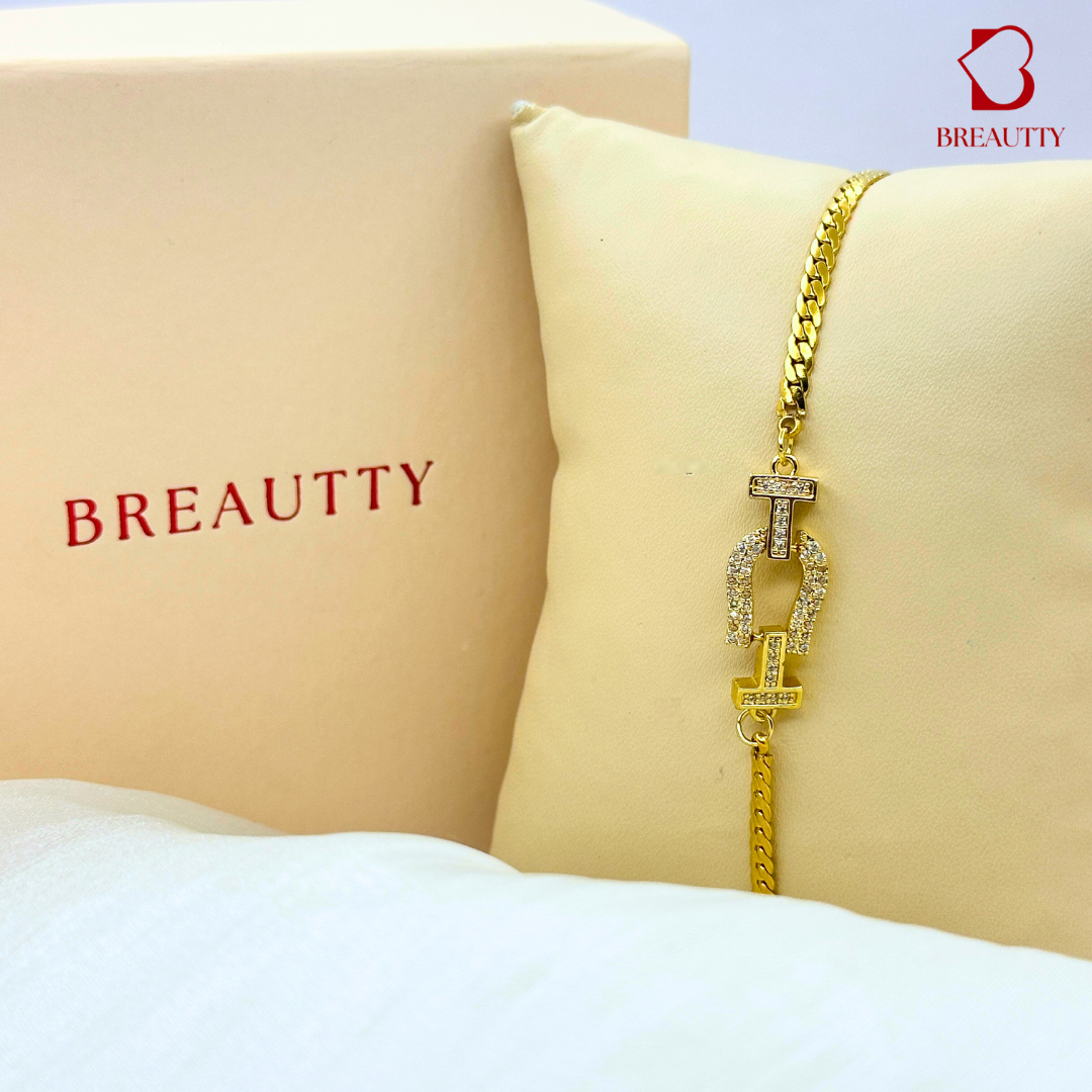 BREAUTTY 18K GOLD PLATED BELT BRACELET IN CHAIN | WATERPROOF