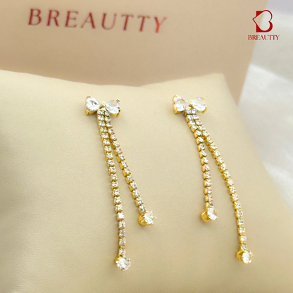 💎 BREAUTTY SPARKLING BOW CZ EARRINGS – CUTE, CLASSY & MADE TO SHINE EVERY MOMENT