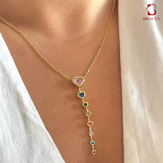 BREAUTTY LONG TAIL HEART NECKLACE – 18K GOLD PLATED JEWELLERY | WATERPROOF