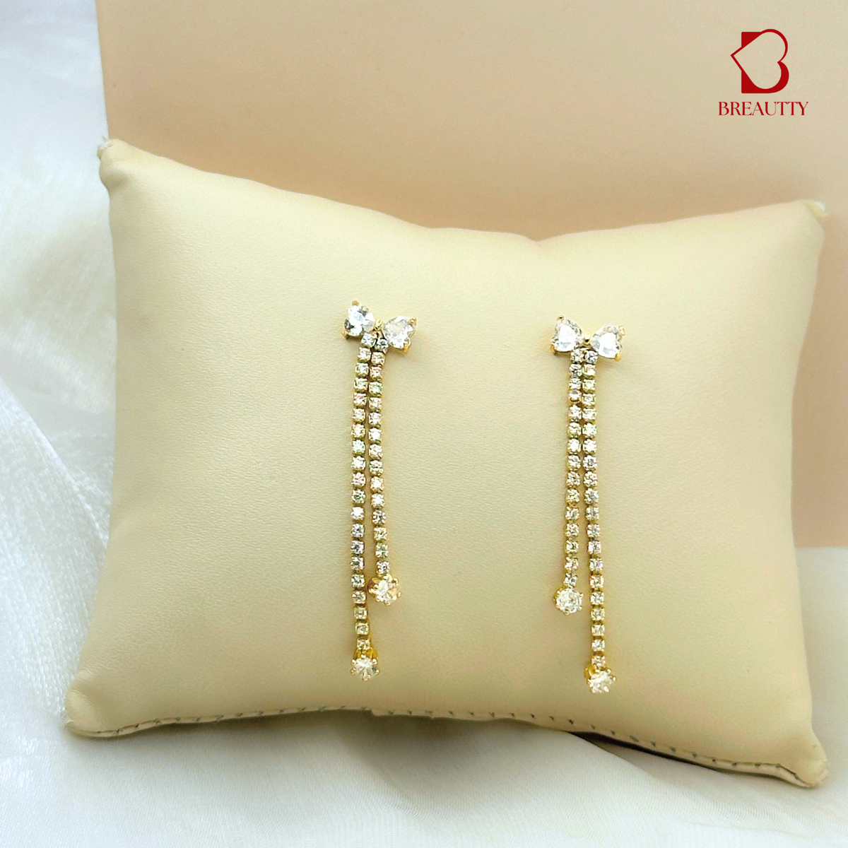 💎 BREAUTTY SPARKLING BOW CZ EARRINGS – CUTE, CLASSY & MADE TO SHINE EVERY MOMENT