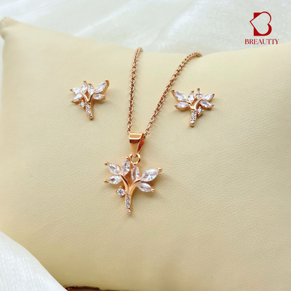 BREAUTTY NATURE’S ELEGANCE PENDANT SET | HALLMARKED