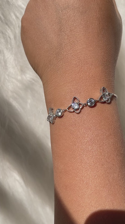 BREAUTTY  925 STERLING SILVER  BUTTERFLY BRACELET | ADJUSTABLE