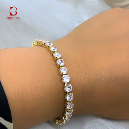 BREAUTTY 18K GOLD PLATED PREMIUM TENNIS BRACELET | AFFORDABLE LUXURY